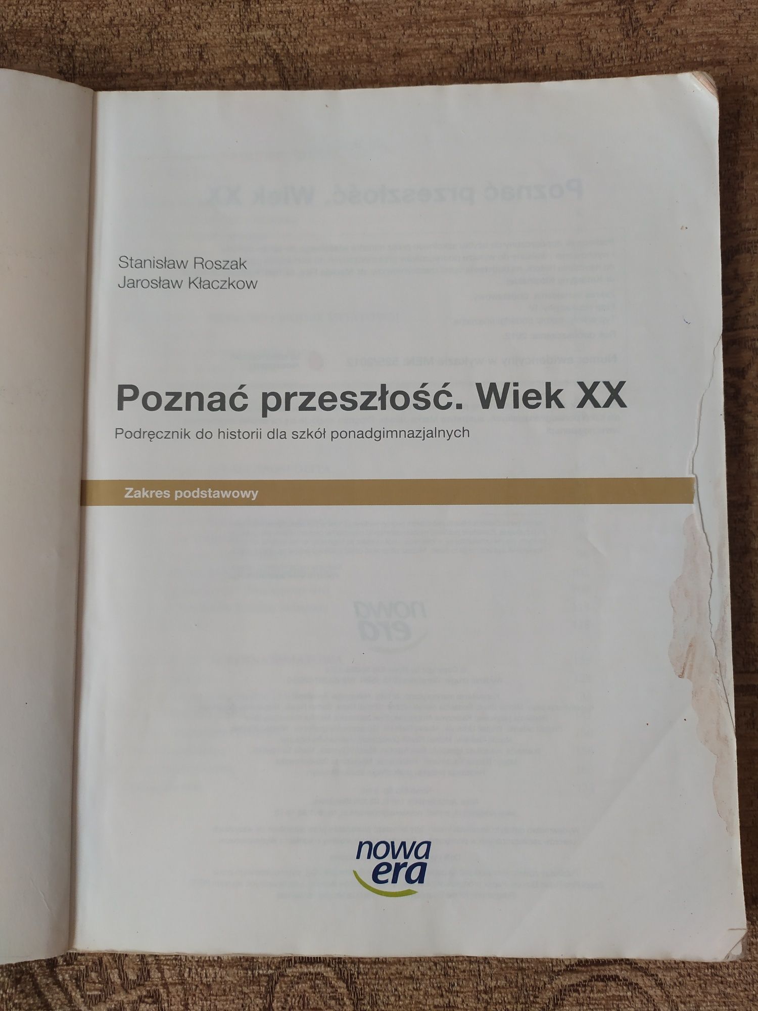 Poznać przeszłość. Wiek XX podręcznik