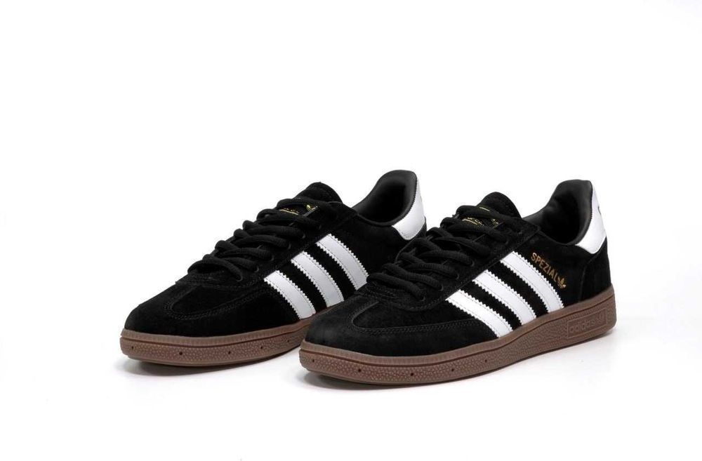 Унисекс черные замшевые кроссовки Adidas Spezial кросівки адидас спешл