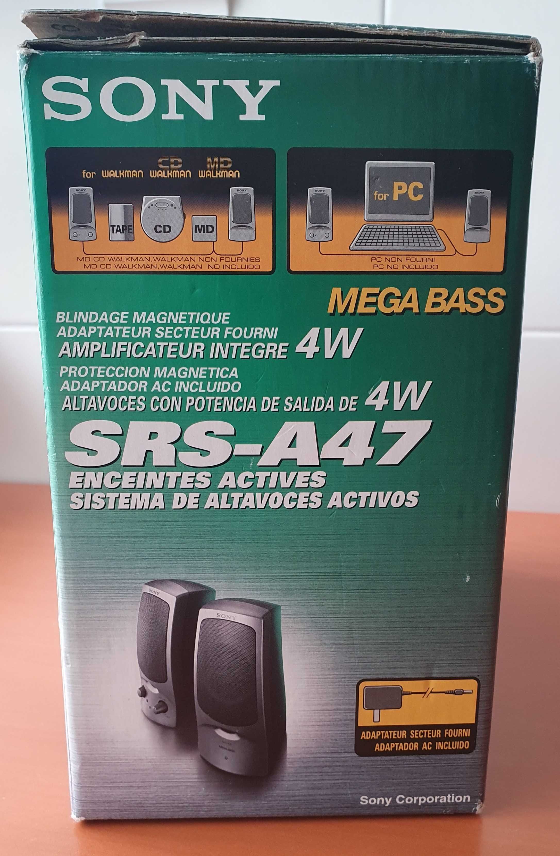 Colunas Sony Mega Bass SRS-A47
