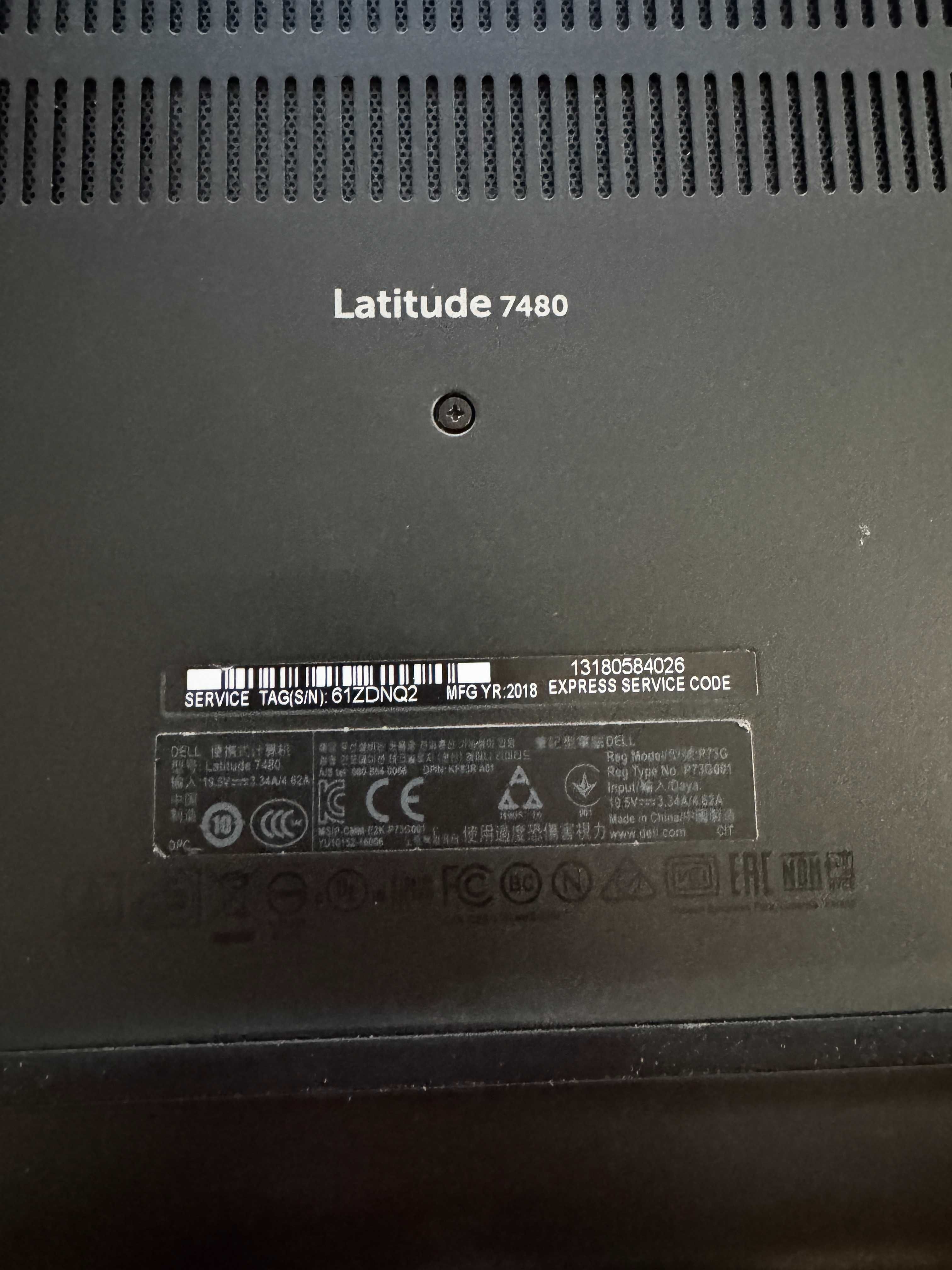 Laptop Dell Latitude 7480/i5-6300U/8GB DDR4 2400 MHz/256GB SSD M.2