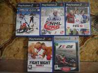 ps2 fifa nhl fight night F1