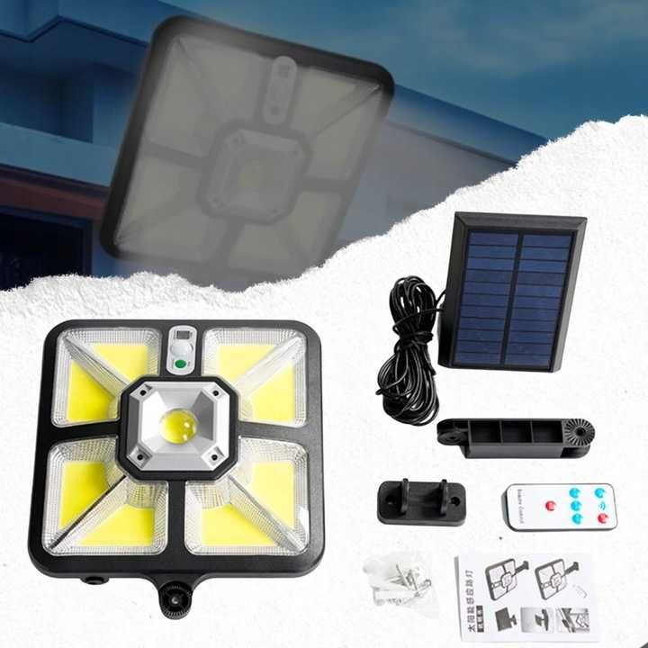 LAMPA SOLARNA LED Uliczna 600w Czujnik Ruchu Zmierzch MOCNA WYSYŁKA24H