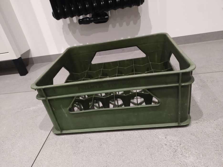 Stara skrzynka na butelki PRL przemysł piwowarski