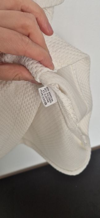 Elegancka biała sukienka tunika M