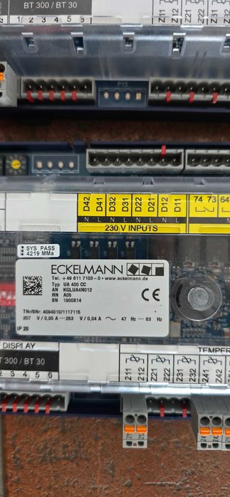 Sterowniki Eckelmann SIOX 12/8 VS , SIOX 12/8 CI , UA300CC , UA400CC