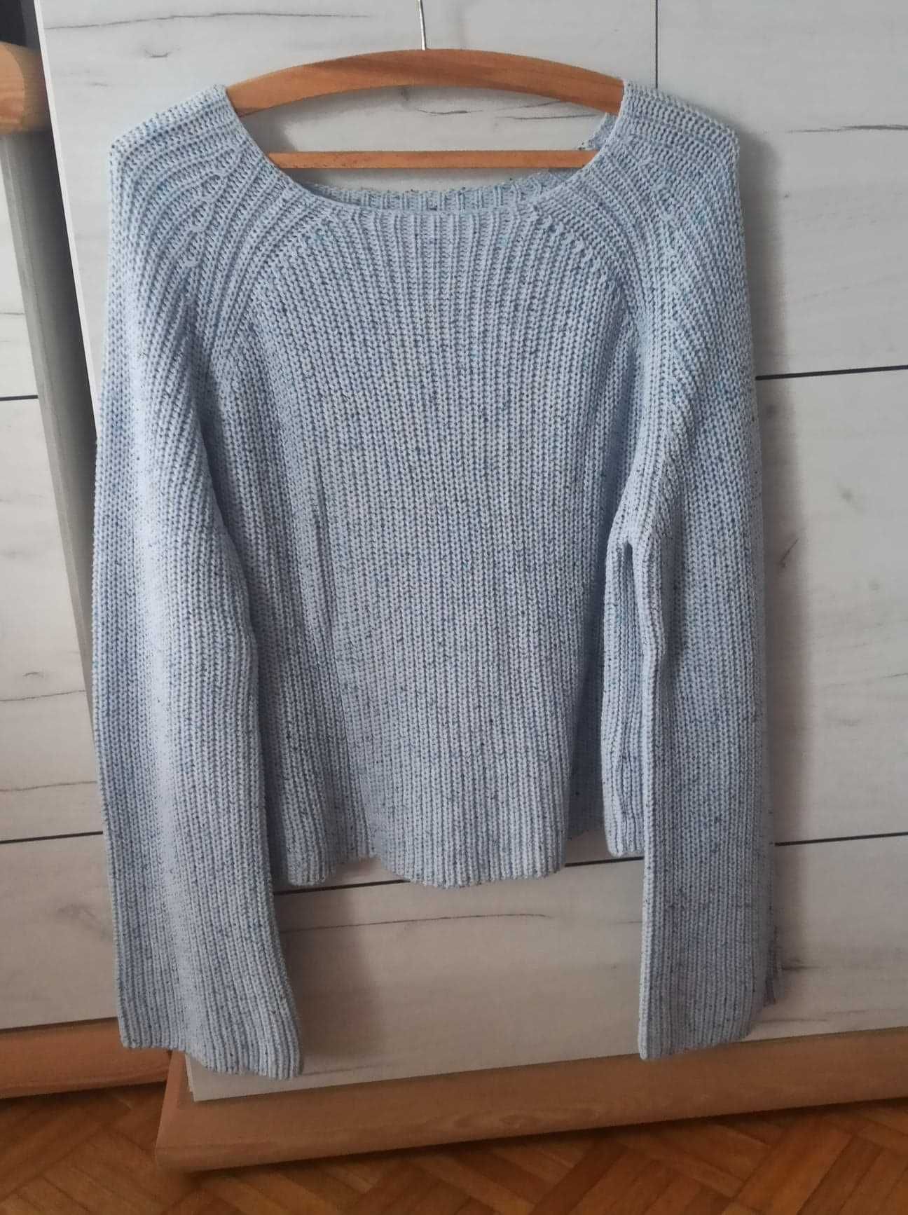 Błękitny sweter H&M rozmiar S