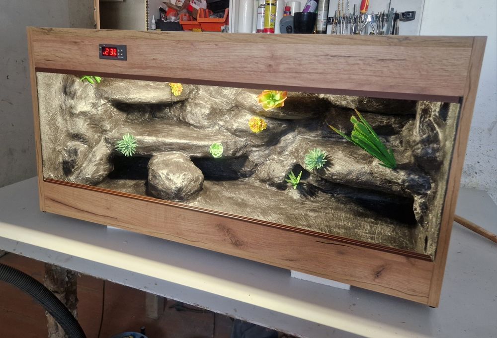 Terrarium dla gekona agamy dostępne od ręki 3 lata gwarancji fv nowe