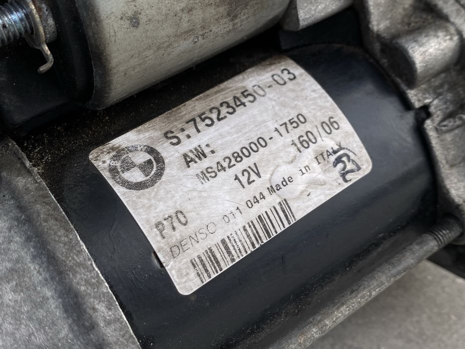 Стартер BMW E90 N42 N46 Бензин 1.8 2.0 БМВ Е91 Оригінал 170 тис