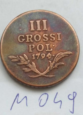 W Gwarancja M049 Galicja i Lodomeria 3 grosze 1794 moneta
