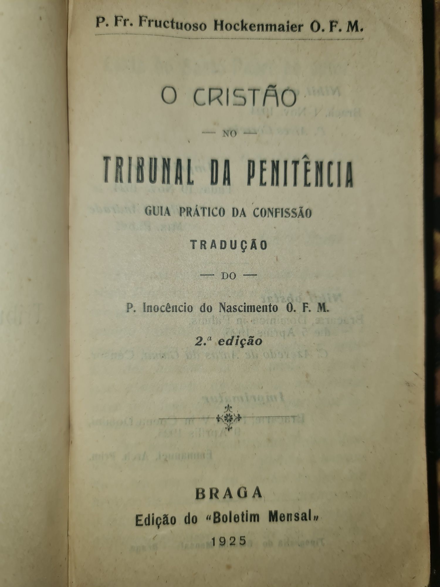 Livro Antigo 1925  com 100 anos