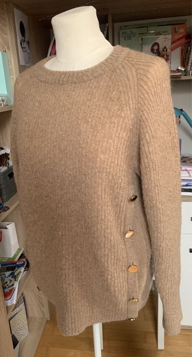 Sweter z wełną merino i moherem