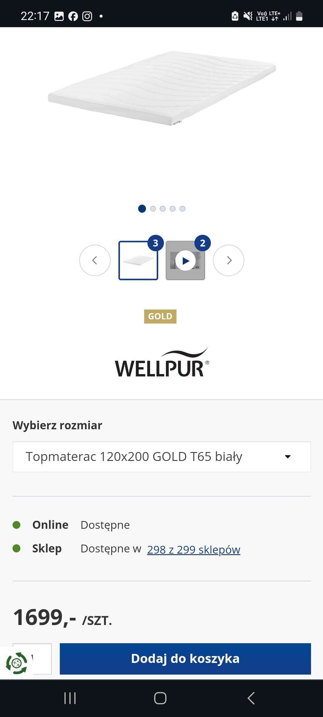 Topmaterac Gold T65 Wellpur  120/200/8