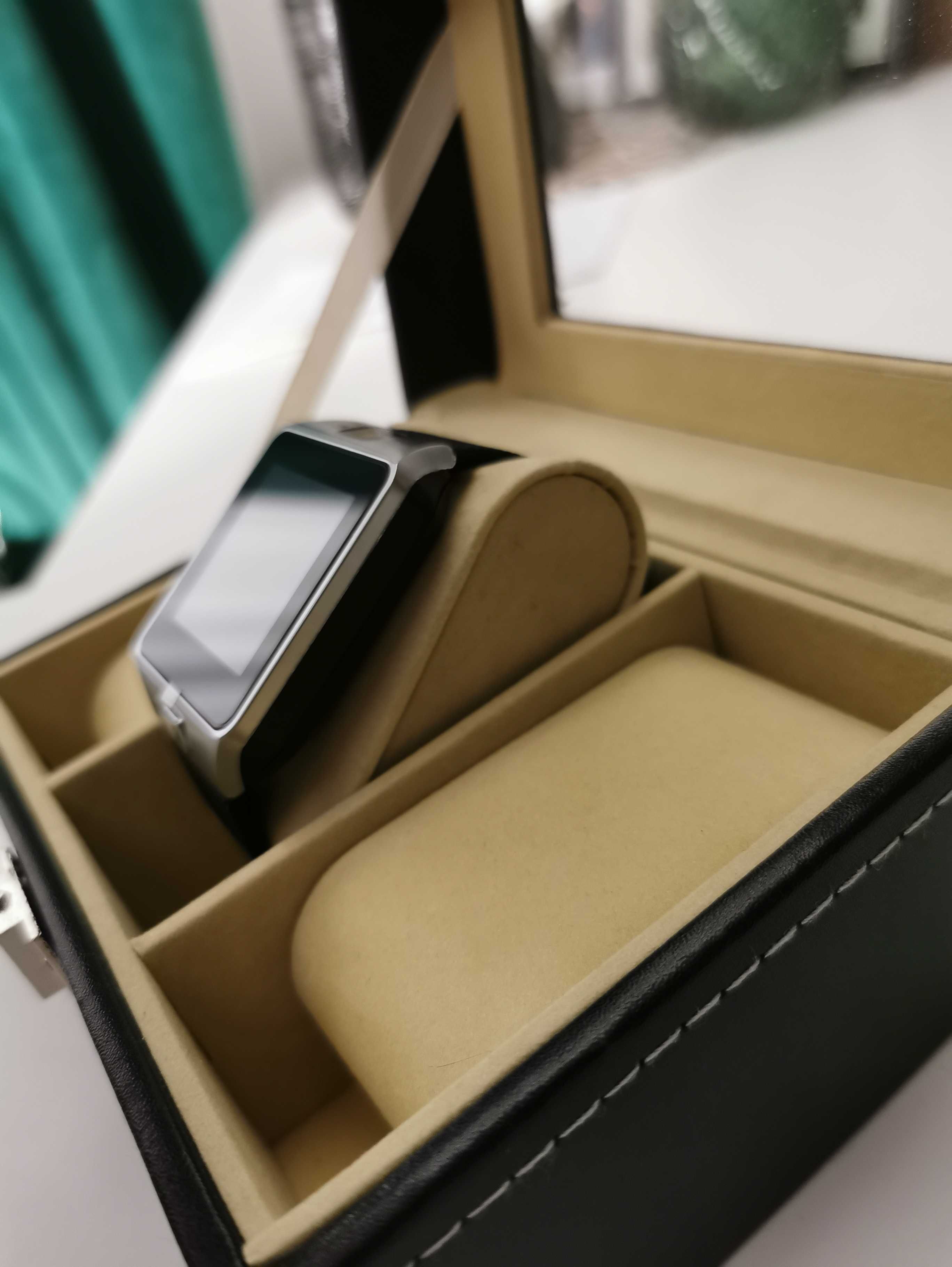 Zegarek Smartwatch do rozmów SIM karta smart koperta black silver