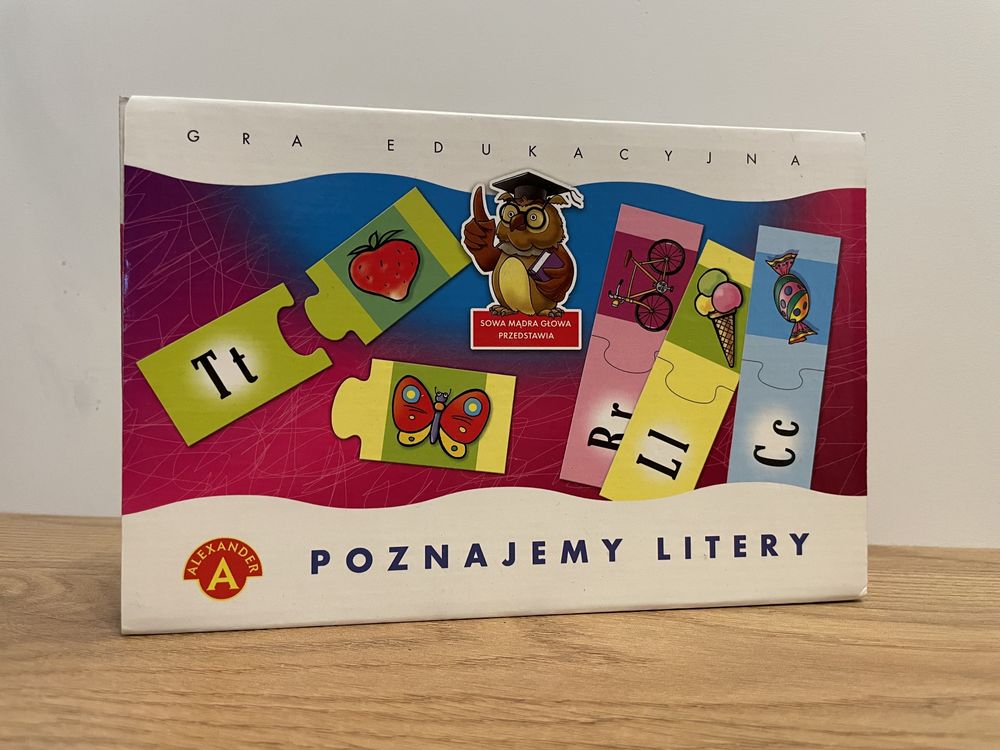 Gra edukacyjna poznajemy litery - puzzle, układanka