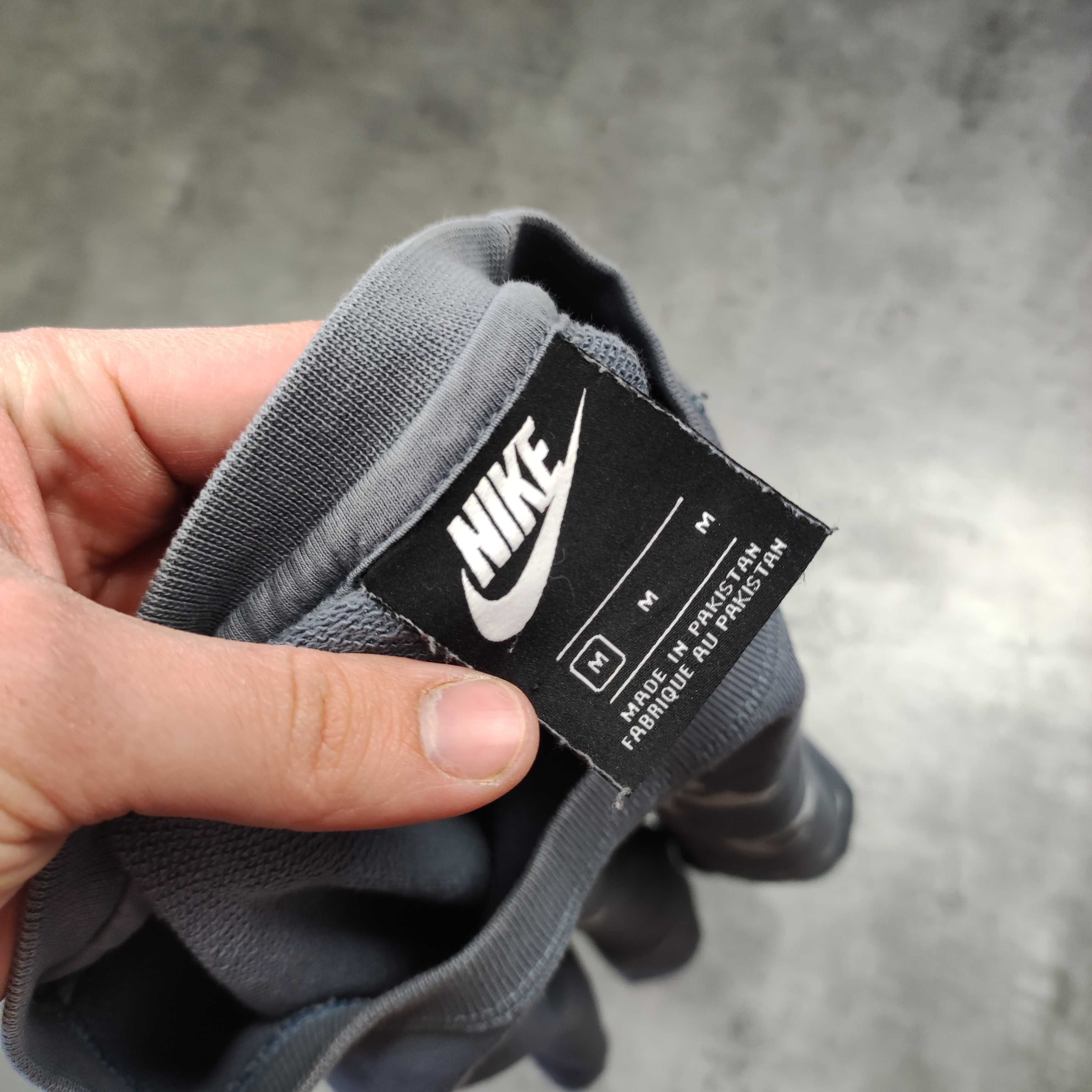 MĘSKA Bluza z dużym Logo Nike Just Do It Bawełna Marmurkowa Sportowa