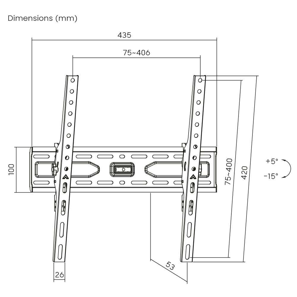 32"-75" Кронштейн для тв UniBracket BZ02-43 Кріплення для телевізора