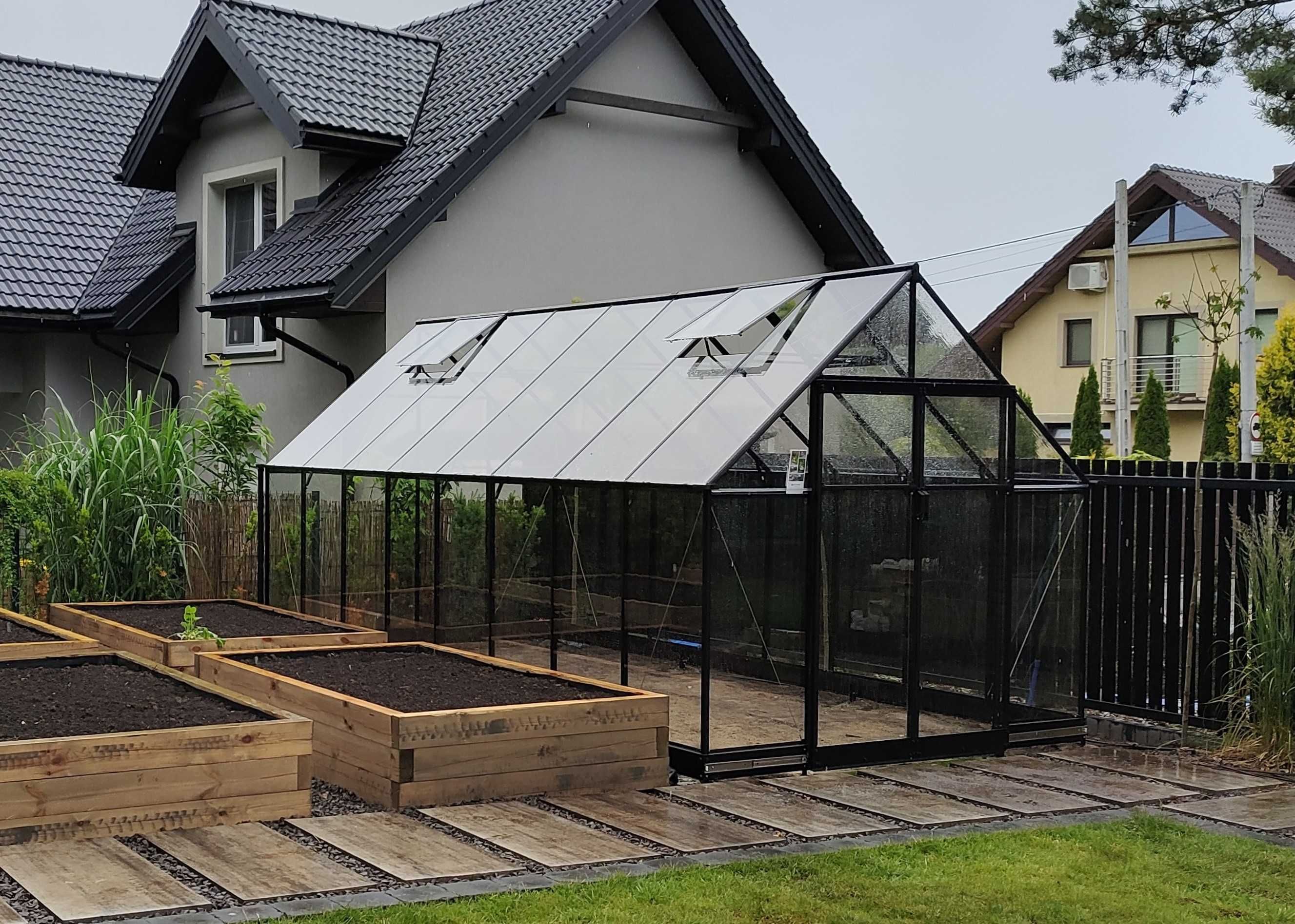 szklarnia ogrodowa qube 13m² szkło hartowane