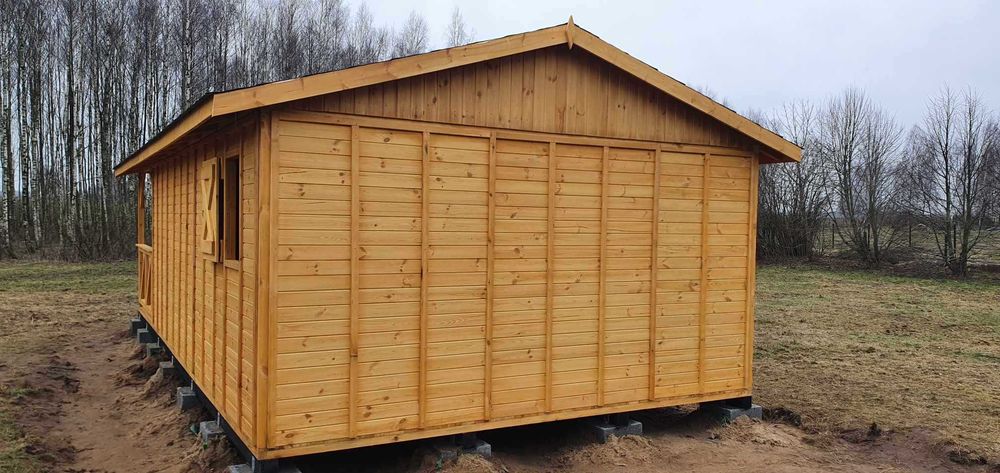 Domek letniskowy ogrodowy 8×4 m z tarasem Altana 32 m2 altanka taras