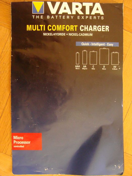 Зарядне Varta 57040 для акумуляторів NiMh/NiCd АА, ААА, С, D, R22крона