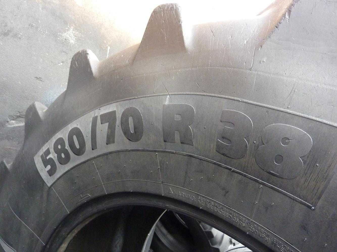 2x Opona używana rolnicza 580/70R38 MICHELIN 1300zł(szt.) W2467