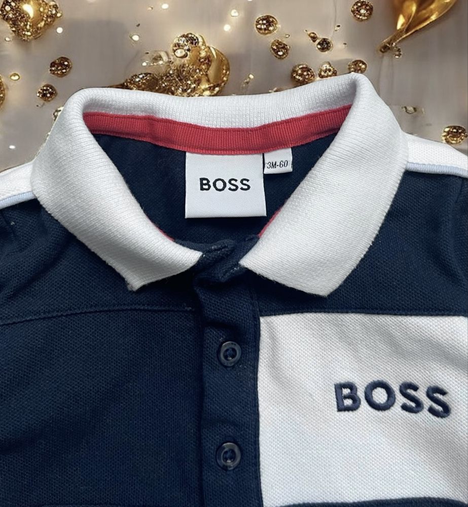 Бавовняний чоловічок, ромпер, комбінезон Hugo Boss на малюка 3 місяці