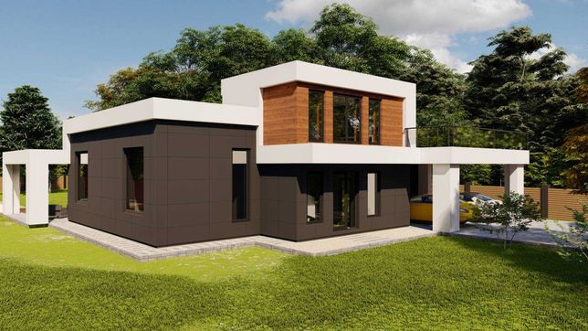 Проект, проекты будинку за 40грн/м2. 3D візуалізація, Архітектор