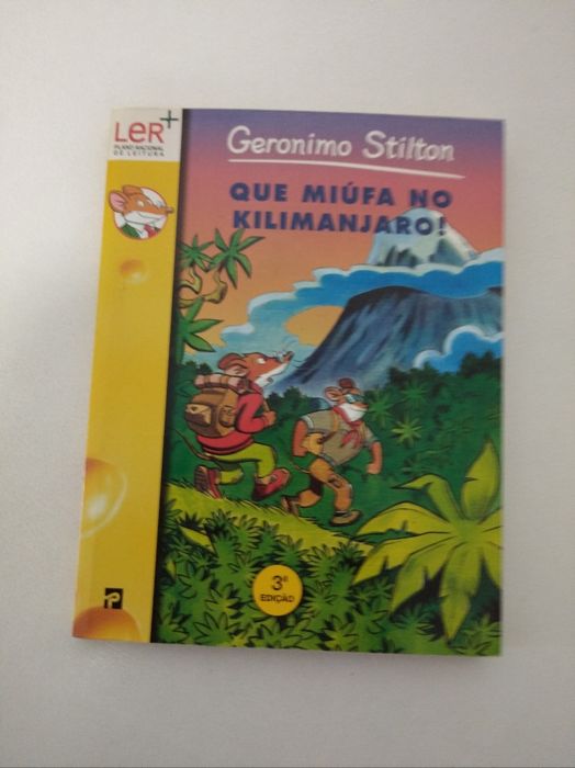 Livro do Geronimo Stilton " Que miúfa no Kilimanjaro!"
