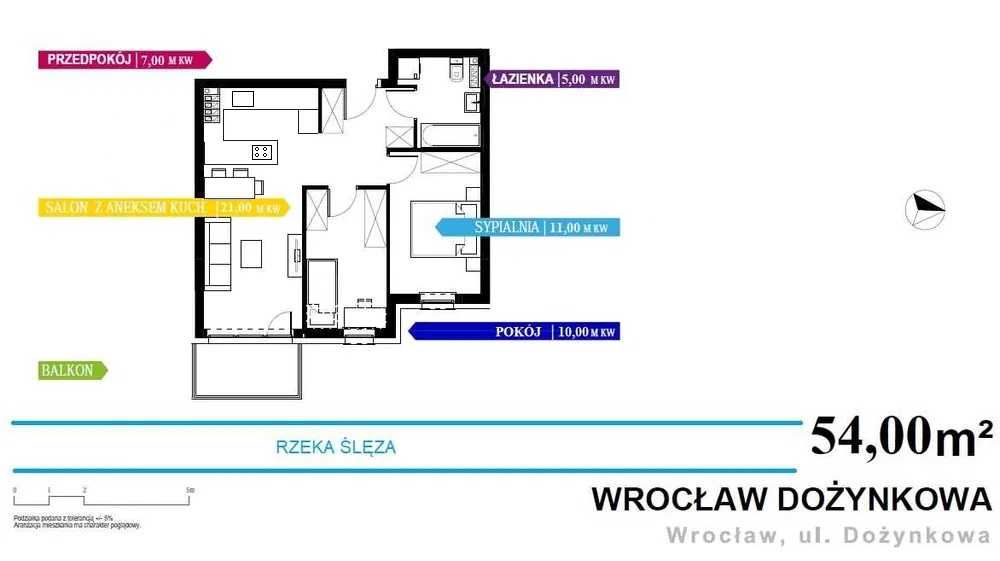 Klecina 3 pokoje 54m2 widok na rzekę ul. Dożynkowa, wysoki standard.