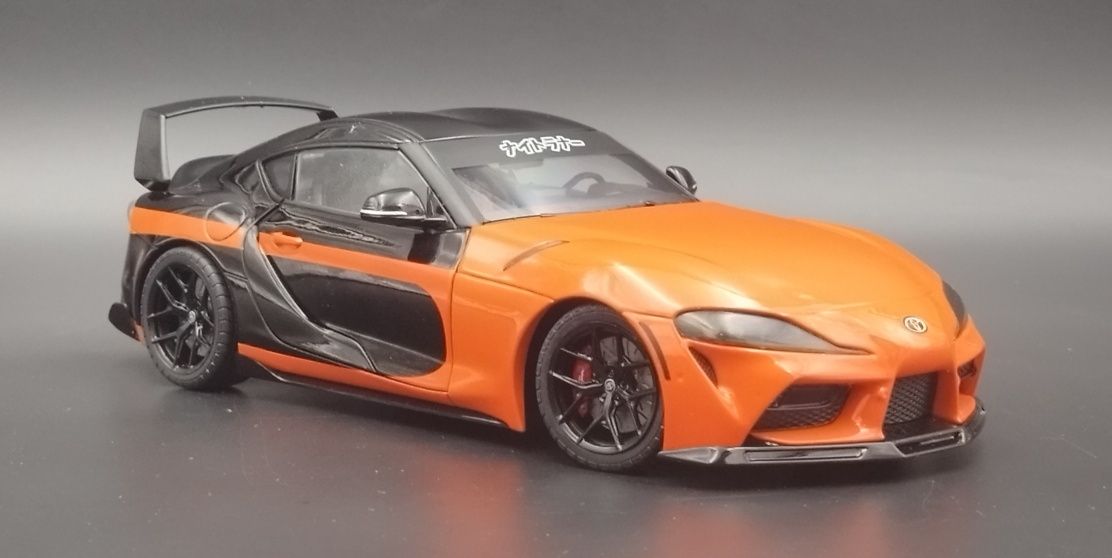 1:18 Solido Toyota GR Supra Streetfighter 2024 Orange Black