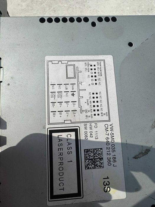 Radio Volkswagen polo 5 (6r)