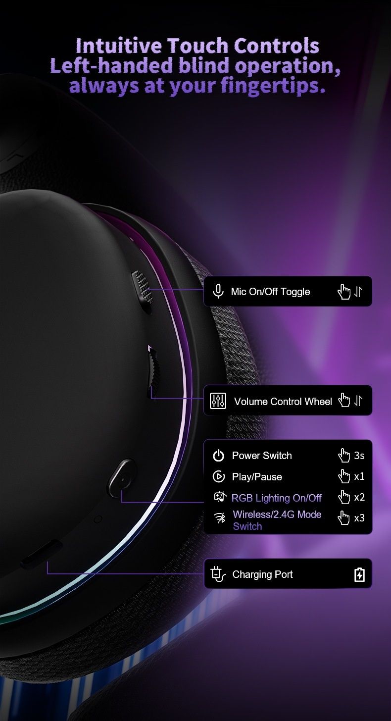 ТОП‼️Ігрові навушники AULA G7 PRO 7.1 Virtual sound