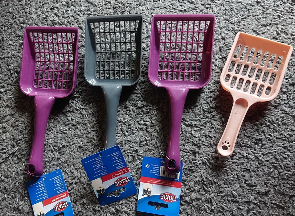 4 x NOWA łopatka do grubego żwirku,pelletu drewnianego, kuwety/ Trixie