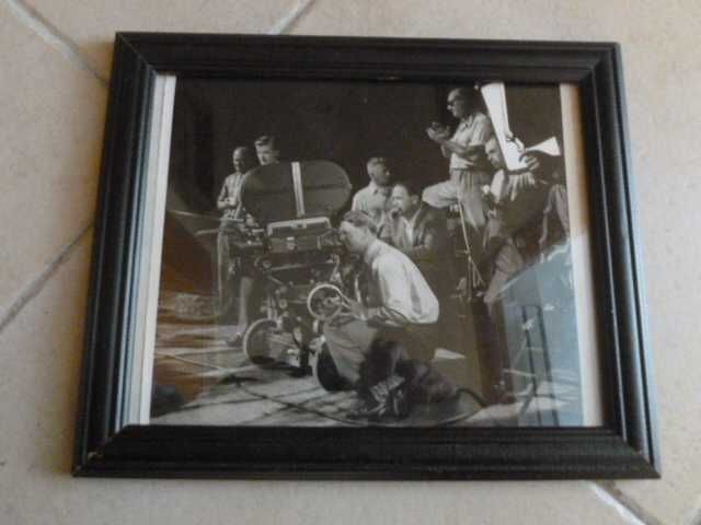 Quadro fotografia antiga com cena de cinema