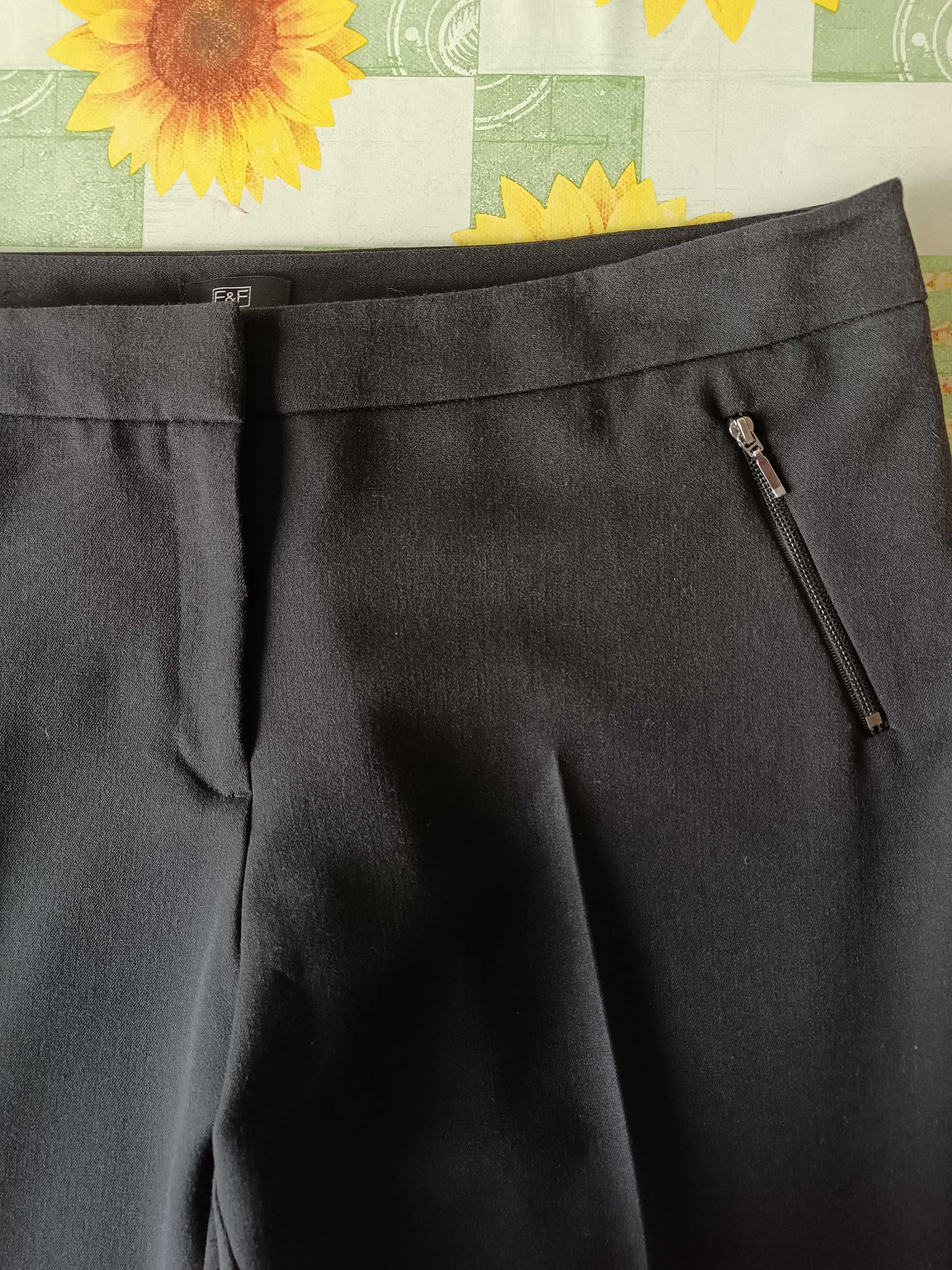 р 16 50-52 стильні базові чорні штани-штани скіні вузькі стрейчеві F&F