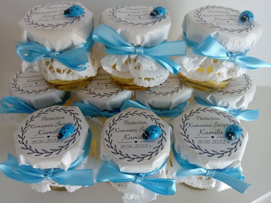 Upominki podziękowania dla gości komunia chrzest wesele