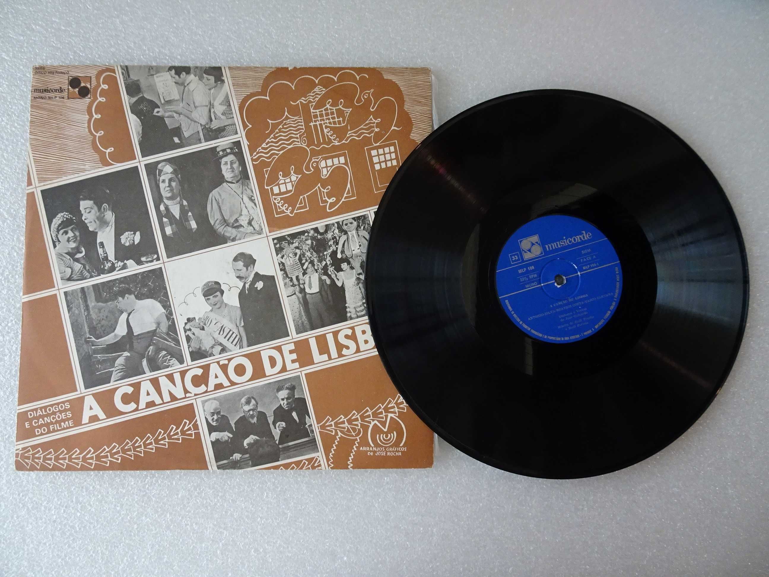 Disco vinil LP - A Canção de Lisboa - Diálogos e Canções do Filme