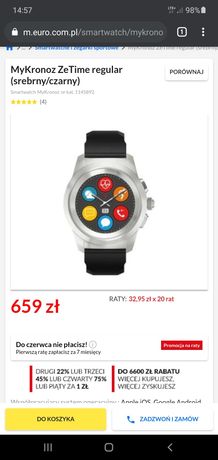 MyKronoz ZeTime - Hybrydowy smartwatch 2w1