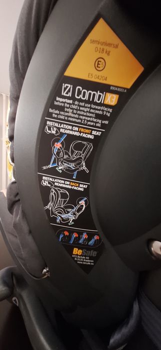 Cadeira auto BeSafe iZi Combi X3