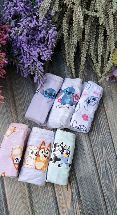 Marki figi dziewczęce Stitch Bluey w opak. 6 szt.