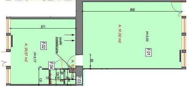 lokal użytkowy do wynajęcia - 83,2 m2 - pawilon "TĘCZA"