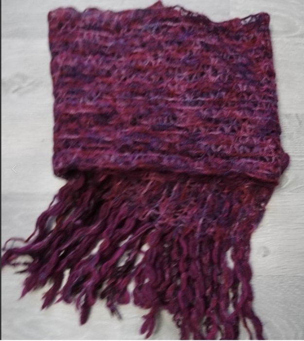 Яркий симпатичный теплый шерстяной шарф, размер универсальный