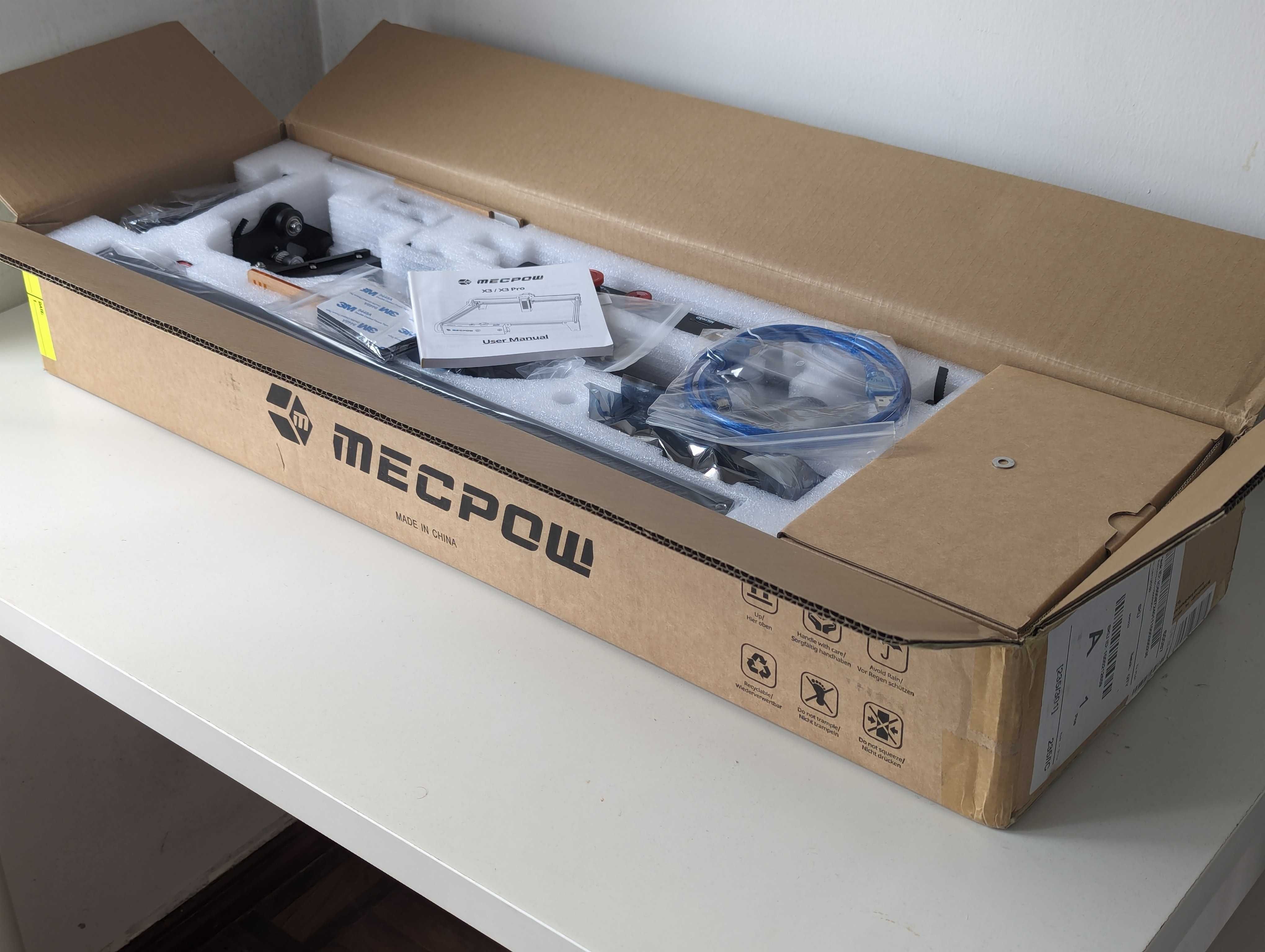 Máquina de Corte e Gravação a Laser | Mecpow X3 5W (Pro 10W Assis Ar)