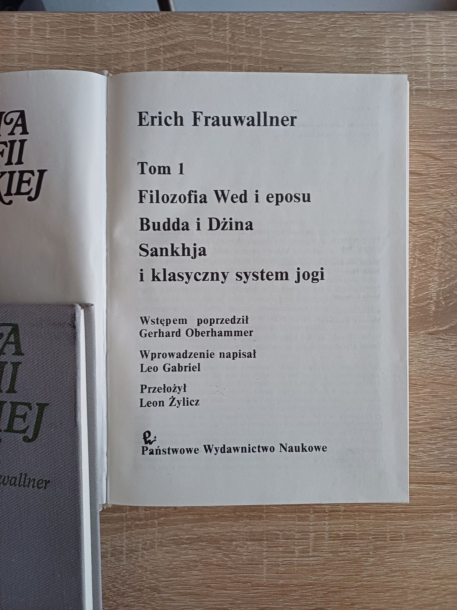 Erich Frauwallner Historia filozofii indyjskiej komplet