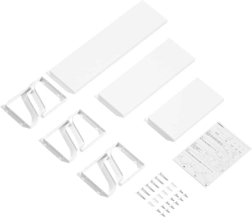 Nowe półki ścienne / półka / 3 szt / 23, 33, 43cm / białe !1751!