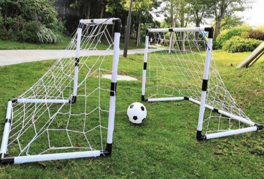Nowy Zestaw piłkarski dla dzieci – bramka + piłka + pompka – 120x80x40