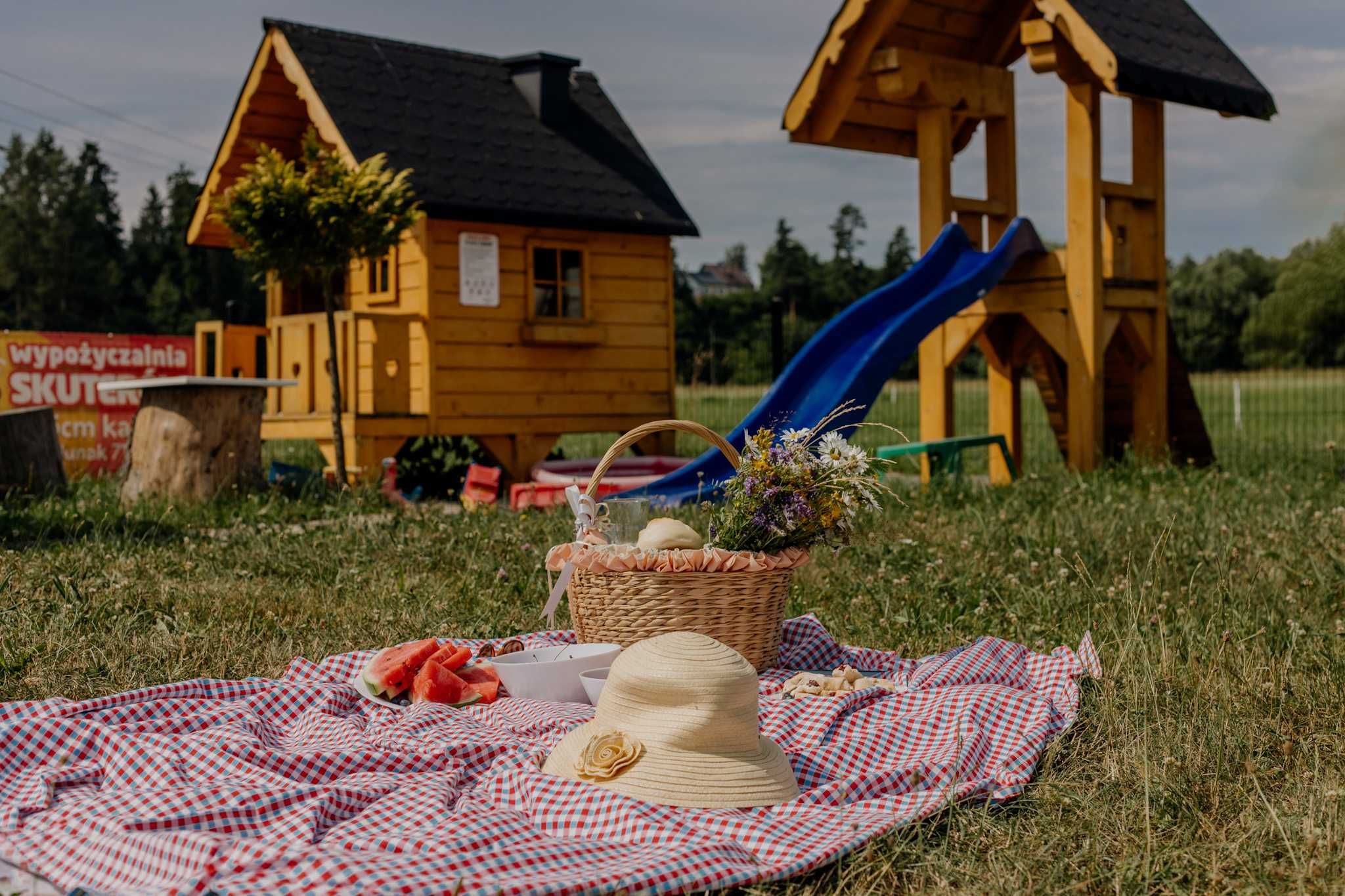 Nocleg "Polne Domki" Domek z Jacuzzi,ścieżka rowerowa Velo Dunajec,Las