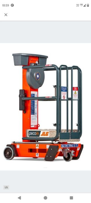 Podnośnik osobowy koszowy platforma przejezdna zwyzka rusztowanie