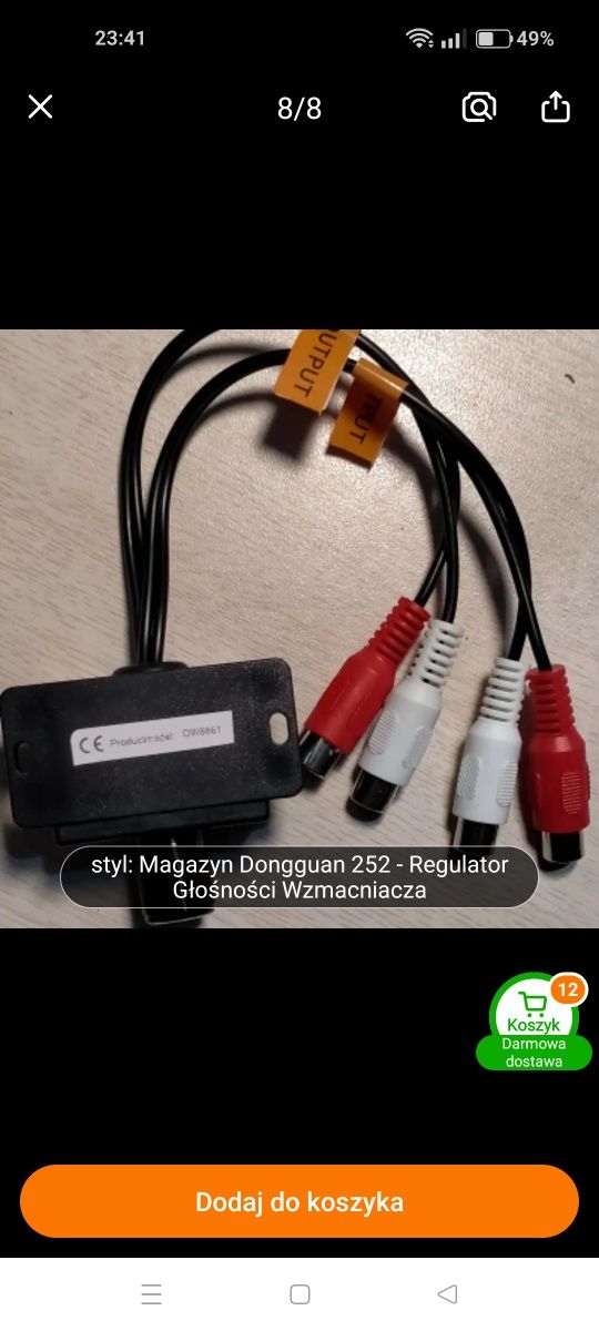 Regulator głośności  basu