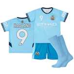 Strój piłkarski dziecięcy Manchester City Haaland rozm. 140 + getry