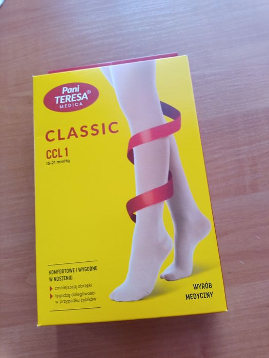 Pończochy samonośne uciskowe M JAK NOWE